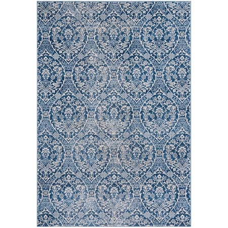 Safavieh 10 x 13 ft. Brentwood Power Loomed Rectangle Area Rug Navy & Light Grey BNT860M-10